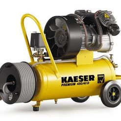 Kaeser 1.1818.00010 Premium 450/40D Compresseur à Piston 400 Volt + Enrouleur Avec 20 Mtr. De Tuyau à Air Comprimé