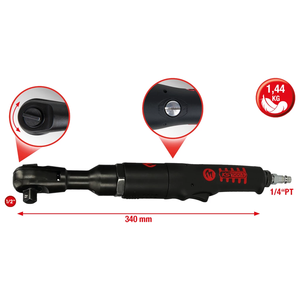 KS Tools 515.1185 Clé à Chocs Pneumatique 1/2 "MONSTER Haute Performance 5 KS Tools 515.1185 Clé à Chocs Pneumatique 1/2 "MONSTER Haute Performance – Image 5