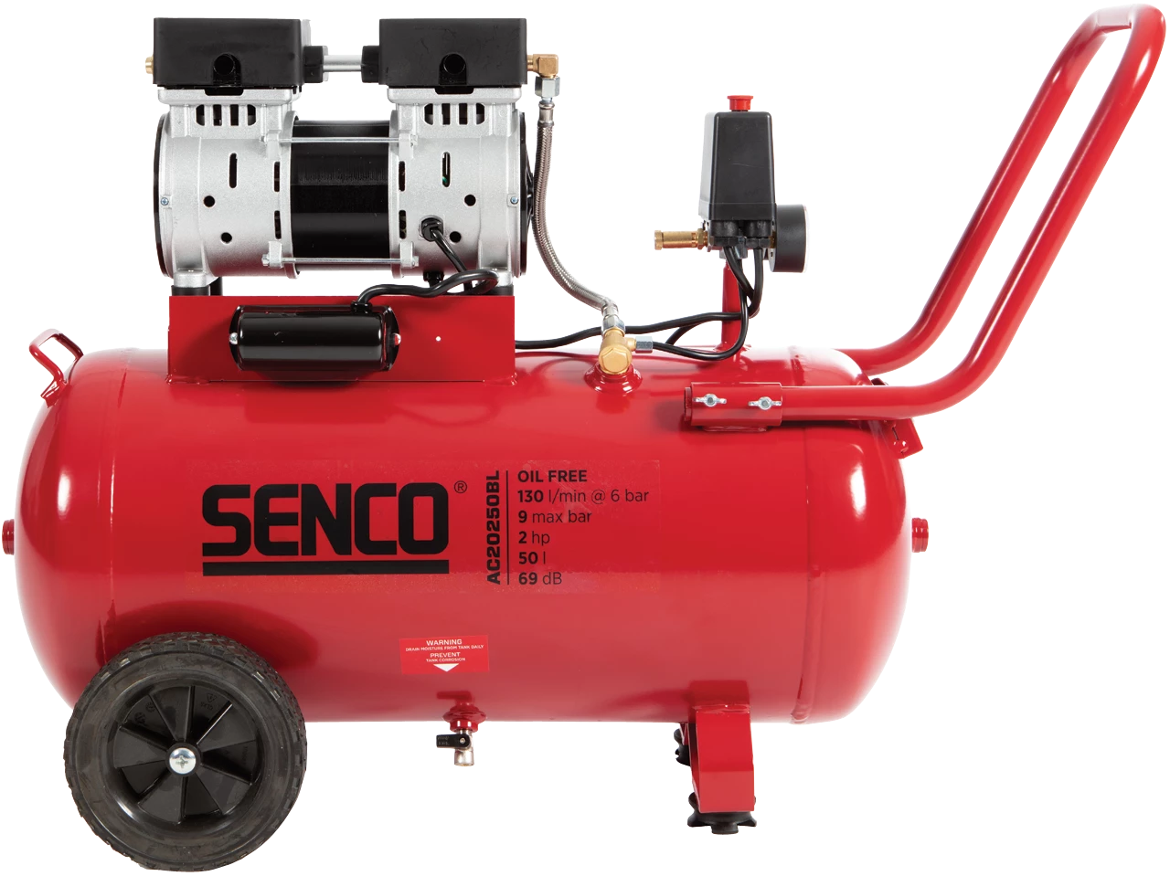 Senco AFN0039EU AC20250BL-EU Compresseur Silencieux Sans Huile 50 Litres 1 Senco AFN0039EU AC20250BL-EU Compresseur Silencieux Sans Huile 50 Litres