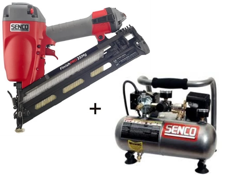 Senco FP35PP Cloueur DA Finish Pro 35 MG + Compresseur PC1010 1 Senco FP35PP Cloueur DA Finish Pro 35 MG + Compresseur PC1010