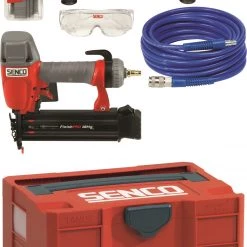 Senco PC0964EUPS-Compresseur PC 1010 + Bradnailer Finishpro 18 MG Dans Systainer + 5mtr Hose + Brads